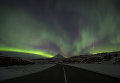 Северное сияние в небе над Бифростом, Западная Исландия Северное сияние в небе над Бифростом, Западная Исландия