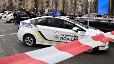 Полицейский автомобиль на месте убийства Дениса Вороненкова в Киеве. Архивное фото Полицейский автомобиль на месте убийства Дениса Вороненкова в Киеве. Архивное фото