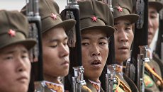 Военный парад в КНДР Военный парад в КНДР