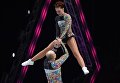Спортсмены Сергей Фурса и Виктория Аксенова во время всероссийских соревнований по акробатическому рок-н-роллу Rock’n’Roll &CO. в Москве Спортсмены Сергей Фурса и Виктория Аксенова во время всероссийских соревнований по акробатическому рок-н-роллу Rock’n’Roll &CO. в Москве
