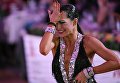 Андра Вайдилайте (Италия) выступает на чемпионате Европы по латиноамериканским танцам в Москве Андра Вайдилайте (Италия) выступает на чемпионате Европы по латиноамериканским танцам в Москве