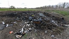 Место возле села Пришиб Славяносербского района Луганской народной республики, где 23 апреля 2017 года подорвался на мине автомобиль наблюдателей ОБСЕ. Архивное фото Место возле села Пришиб Славяносербского района Луганской народной республики, где 23 апреля 2017 года подорвался на мине автомобиль наблюдателей ОБСЕ. Архивное фото