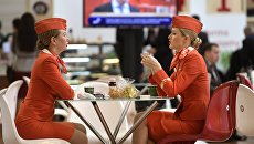 Представители Аэрофлота на Санкт-Петербургском международном экономическом форуме 2017 в Экспофоруме Представители Аэрофлота на Санкт-Петербургском международном экономическом форуме 2017 в Экспофоруме