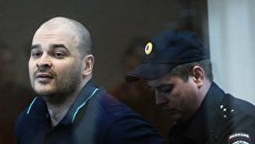 Максим Марцинкевич (Тесак), обвиняемый в нападении на людей, во время оглашения приговора в Бабушкинском суде Москвы. 20 июня 2017 Максим Марцинкевич (Тесак), обвиняемый в нападении на людей, во время оглашения приговора в Бабушкинском суде Москвы. 20 июня 2017