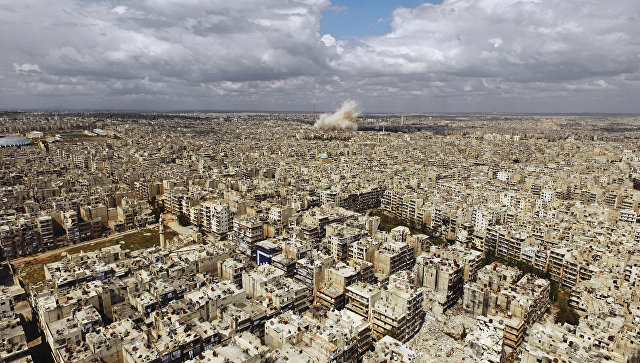 Вид на город Алеппо. Архивное фото