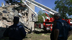 Здание Донецкого национального университета экономики и торговли было повреждено в результате взрыва. 29 июня 2017 Здание Донецкого национального университета экономики и торговли было повреждено в результате взрыва. 29 июня 2017