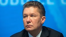 Председатель правления ПАО Газпром Алексей Миллер во время годового собрания акционеров ПАО Газпром Председатель правления ПАО Газпром Алексей Миллер во время годового собрания акционеров ПАО Газпром