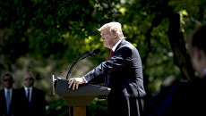 Президент США Дональд Трамп объявляет о решении выхода США из Парижского соглашения по климату Президент США Дональд Трамп объявляет о решении выхода США из Парижского соглашения по климату