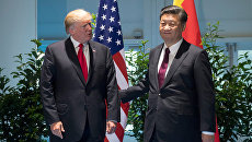 Встреча Дональда Трампа и Си Цзиньпина на полях саммита G20. Архивное фото Встреча Дональда Трампа и Си Цзиньпина на полях саммита G20. Архивное фото