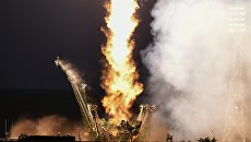 Запуск пилотируемого корабля Союз МС-05 с участниками длительной экспедиции МКС-52/53 Запуск пилотируемого корабля Союз МС-05 с участниками длительной экспедиции МКС-52/53