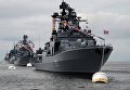 Большой противолодочный корабль Адмирал Виноградов во время парада кораблей, посвященного Дню Военно-морского флота России, во Владивостоке. 30 июля 2017 Большой противолодочный корабль Адмирал Виноградов во время парада кораблей, посвященного Дню Военно-морского флота России, во Владивостоке. 30 июля 2017