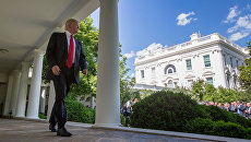 Президент США Дональд Трамп в Белом доме. Архивное фото Президент США Дональд Трамп в Белом доме. Архивное фото