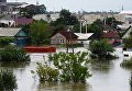 Здания, затопленные в результате наводнения, в Уссурийске Здания, затопленные в результате наводнения, в Уссурийске