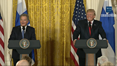 Трамп пресс-конференция с президентом Финляндии Трамп пресс-конференция с президентом Финляндии