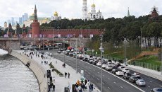 Вид Москвы. Архивное фото Вид Москвы. Архивное фото