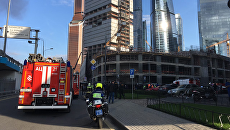 Пожар в районе возводящегося небоскреба Neva Towers международного делового центра Москва-Сити. 9 сентября 2017 Пожар в районе возводящегося небоскреба Neva Towers международного делового центра Москва-Сити. 9 сентября 2017