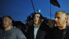 Михаил Саакашвили у пункта пропуска Шегени на украинско-польской границе. 10 сентября 2017 Михаил Саакашвили у пункта пропуска Шегени на украинско-польской границе. 10 сентября 2017