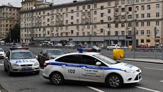 Автомашин правоохранительных органов у торгового центра Метрополис в Москве. 13 сентября 2017 Автомашин правоохранительных органов у торгового центра Метрополис в Москве. 13 сентября 2017
