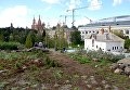 Зелень в природно-ландшафтном парке Зарядье в Москве Зелень в природно-ландшафтном парке Зарядье в Москве