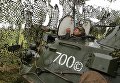 Бронетранспортер БТР-80 во время тактических учений мотострелковых подразделений Балтийского флота в рамах стратегических учений Запад-2017 на полигоне Правдинский в Калининградской области Бронетранспортер БТР-80 во время тактических учений мотострелковых подразделений Балтийского флота в рамах стратегических учений Запад-2017 на полигоне Правдинский в Калининградской области
