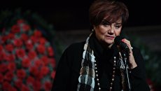 Оперная певица Тамара Синявская на церемонии прощания с оперным певцом Зурабом Соткилавой. 20 сентября 2017 Оперная певица Тамара Синявская на церемонии прощания с оперным певцом Зурабом Соткилавой. 20 сентября 2017