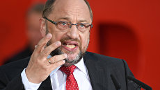 Кандидат на пост канцлера Германии Мартин Шульц во время предвыборного выступления. 22 сентября 2017 Кандидат на пост канцлера Германии Мартин Шульц во время предвыборного выступления. 22 сентября 2017