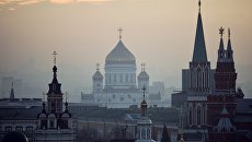 Вид на центр Москвы. Архивное фото Вид на центр Москвы. Архивное фото