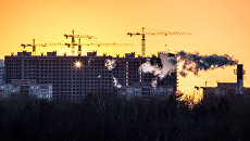 Закат солнца в Москве Закат солнца в Москве