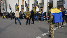 Митинг у здания Верховной рады Украины в Киеве. 19 октября 2017 Митинг у здания Верховной рады Украины в Киеве. 19 октября 2017