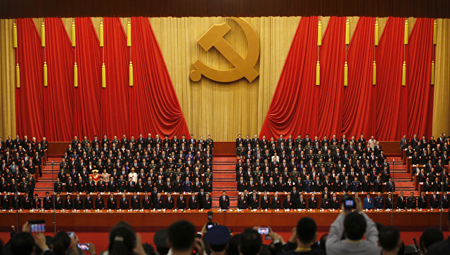 Делегаты 19-го съезда Компартии Китая в Пекине. 24 октября 2017