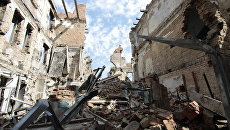 Дома в поселке Семеновка в Донецкой области. Архивное фото Дома в поселке Семеновка в Донецкой области. Архивное фото