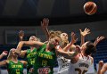 Игроки сборных Литвы и России в матче отборочного турнира чемпионата Европы по баскетболу Игроки сборных Литвы и России в матче отборочного турнира чемпионата Европы по баскетболу
