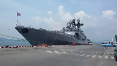 Большой противолодочный корабль Адмирал Пантелеев во время визита в Таиланд. Архивное фото Большой противолодочный корабль Адмирал Пантелеев во время визита в Таиланд. Архивное фото