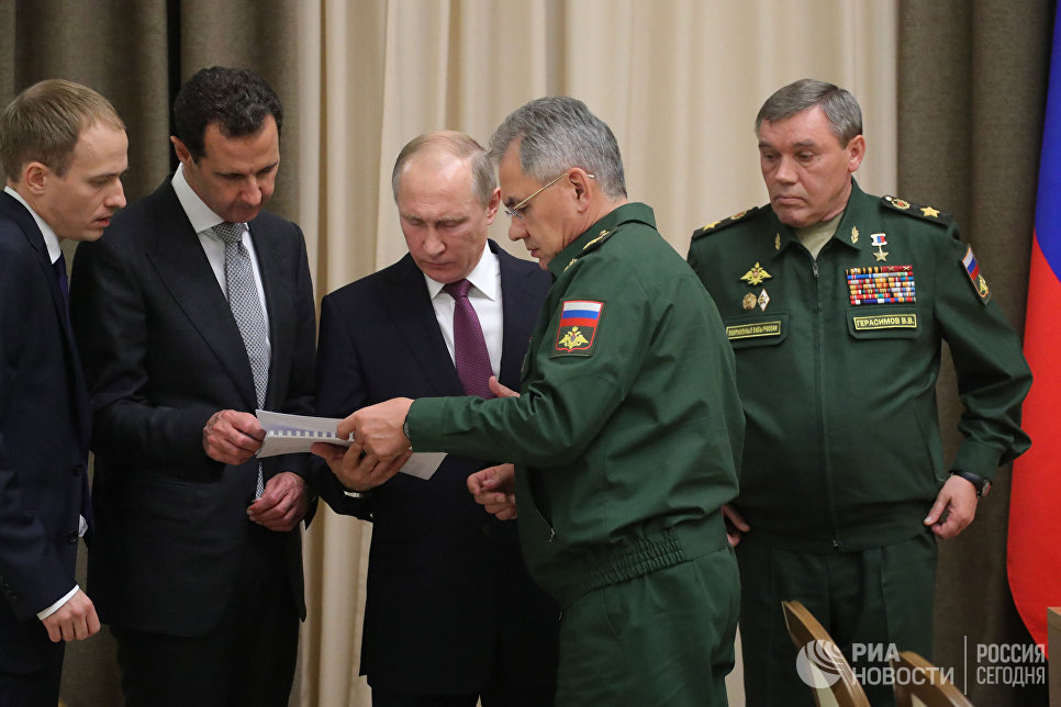 Рабочая встреча президента РФ В. Путина с президентом Сирии Б. Асадом Рабочая встреча президента РФ В. Путина с президентом Сирии Б. Асадом
