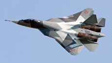 Российский многофункциональный истребитель Су-57. Архивное фото Российский многофункциональный истребитель Су-57. Архивное фото
