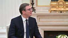Президент республики Сербии Александр Вучич. Архивное фото Президент республики Сербии Александр Вучич. Архивное фото