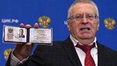 Лидер ЛДПР Владимир Жириновский, зарегистрированный Центральной избирательной комиссией РФ в качестве кандидата на пост президента России Лидер ЛДПР Владимир Жириновский, зарегистрированный Центральной избирательной комиссией РФ в качестве кандидата на пост президента России