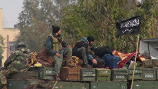Боевики террористической группировки Джебхат ан-Нусра в провинции Идлиб Боевики террористической группировки Джебхат ан-Нусра в провинции Идлиб