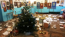 Оскверненный Свято-Покровский храм в городе Черноморск Оскверненный Свято-Покровский храм в городе Черноморск