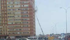 Место пожара на улице Салмышинской в Оренбурге. 12 февраля 2018 Место пожара на улице Салмышинской в Оренбурге. 12 февраля 2018