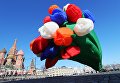 Воздушный шар в виде букета тюльпанов в Москве Воздушный шар в виде букета тюльпанов в Москве