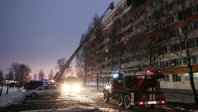 Жилой дом на улице Народного Ополчения в Санкт-Петербурге, где произошел взрыв газа. Архивное фото