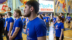 Участники московского этапа Межнациональной зарядки 180318 Участники московского этапа Межнациональной зарядки 180318