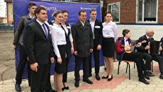 Губернатор Кубани Вениамин Кондратьев на избирательном участке в станице Динской. 18 марта 2018 Губернатор Кубани Вениамин Кондратьев на избирательном участке в станице Динской. 18 марта 2018
