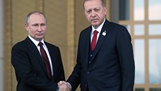 Президент РФ Владимир Путин и президент Турции Тайип Эрдоган в Анкаре. Архивное фото Президент РФ Владимир Путин и президент Турции Тайип Эрдоган в Анкаре. Архивное фото