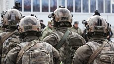 Бойцы Росгвардии во время учений. Архивное фото Бойцы Росгвардии во время учений. Архивное фото