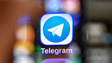 Логотип мессенджера Telegram. Архивное фото Логотип мессенджера Telegram. Архивное фото