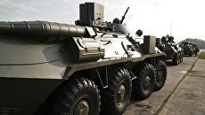 БТР 82-А во время подготовки боевой техники к участию в военном параде БТР 82-А во время подготовки боевой техники к участию в военном параде