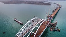Строительство Крымского моста. Архивное фото Строительство Крымского моста. Архивное фото