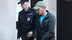 Подозреваемый в порче картины Ильи Репина Ивана Грозного и его сына в Третьяковской галерее Игорь Подпорин на заседании Замоскворецкого районного суда Москвы. 26 мая 2018 Подозреваемый в порче картины Ильи Репина Ивана Грозного и его сына в Третьяковской галерее Игорь Подпорин на заседании Замоскворецкого районного суда Москвы. 26 мая 2018